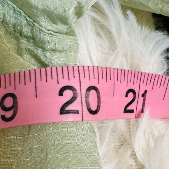 Savvi Lightweight Light Green Nylon Hooded Jacket Size Medium - Picture 9 of 10